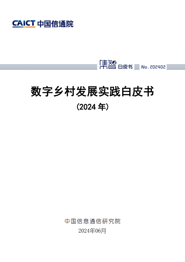 数字乡村发展实践白皮书（2024年）