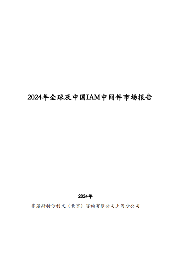 2024年全球及中国IAM中间件市场报告